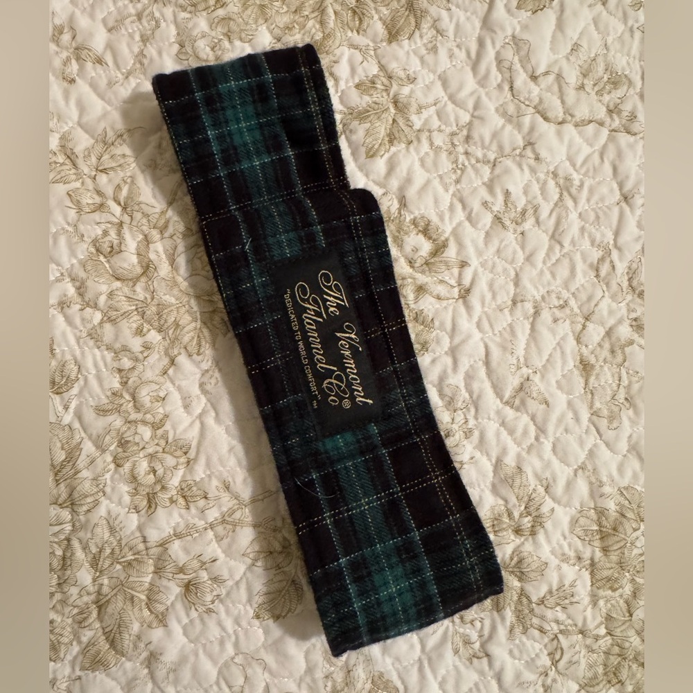 Vermont Flannel Co. Black and Green Plaid Headband